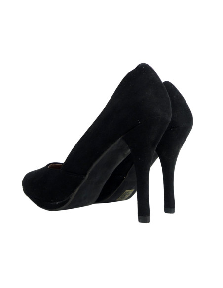 Black suede pins ladies' boots  - 4