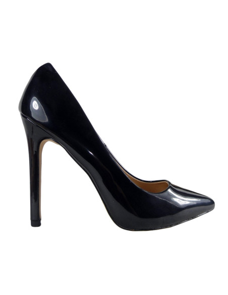Melni sieviešu apavi ar stiletto papēžiem - 1