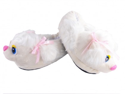 Pets slippers funny slippers white dog - 2