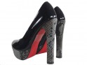 Outlet melni stiletto heels platformas kurpes - 4
