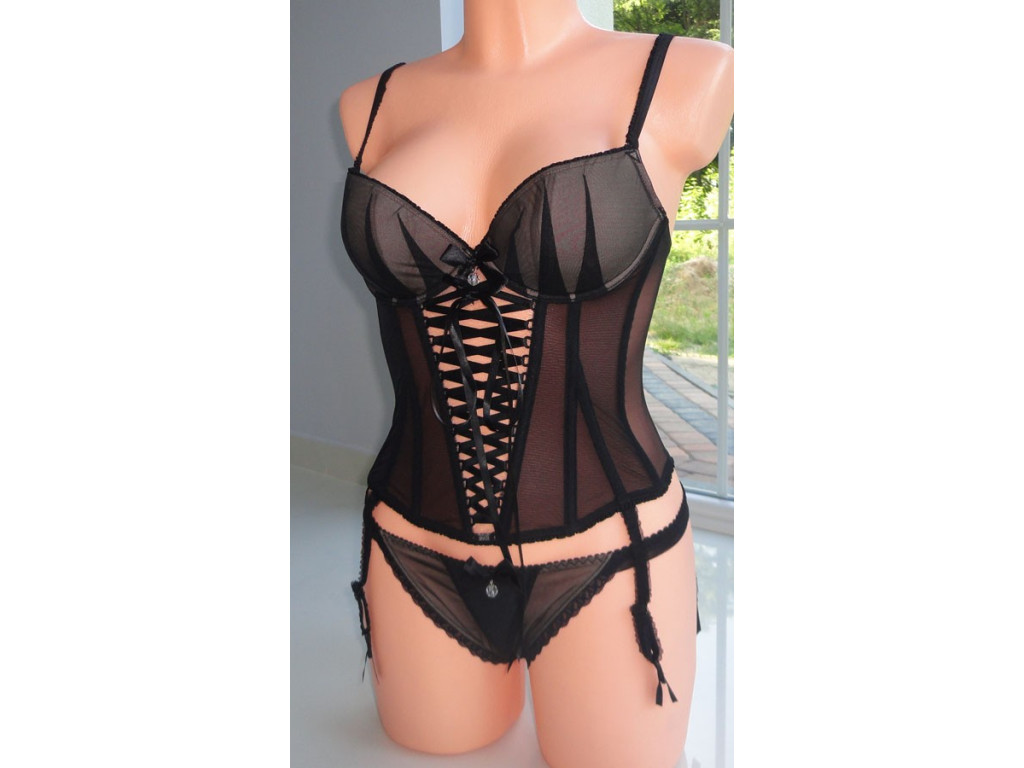 KORSETTSET SCHWARZER JULIA-DESSOUS - 1