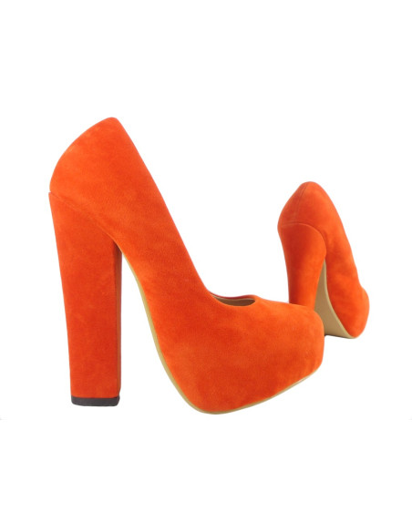 Outlet rote High Heels auf dem Pfosten - 3