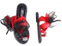 Ladies' flip flops black boots with red ribbon - 2