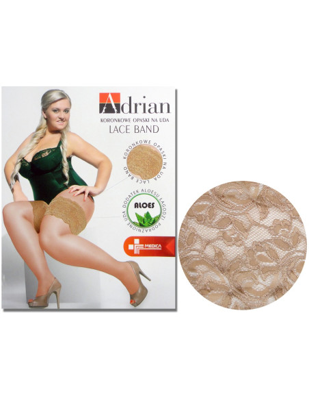 Taille des bandes de dentelle sur les cuisses et autoportantes - 3