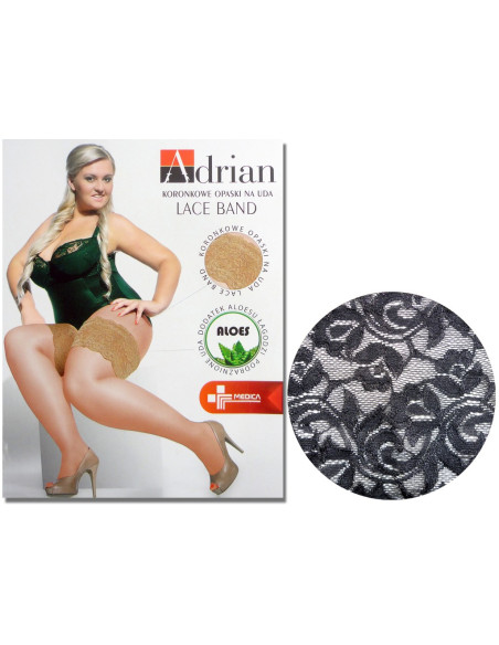 Lace thigh bands size plus self-supporting - 4 Lace thigh bands size plus self-supporting - 4