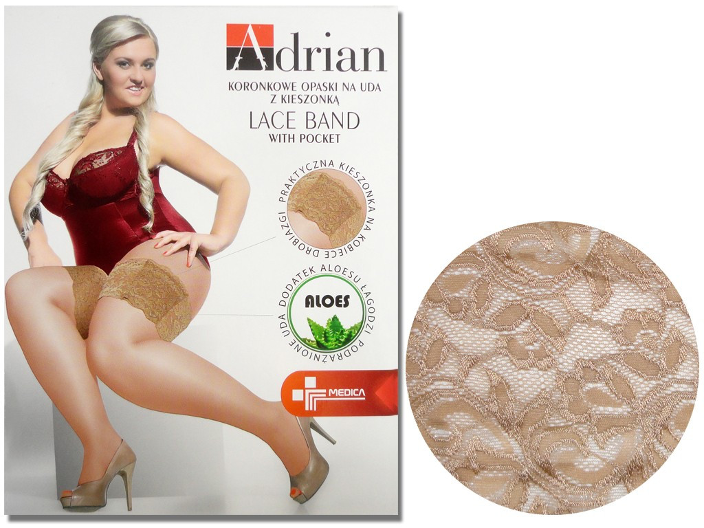 Bandes de dentelle sur les cuisses avec format de poche plus - 4