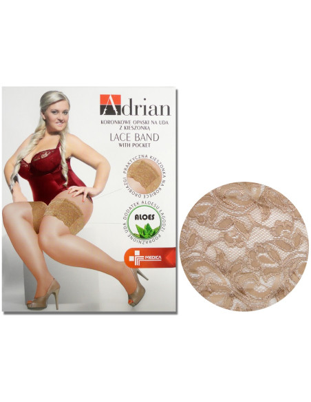 Bandes de dentelle sur les cuisses avec format de poche plus - 4