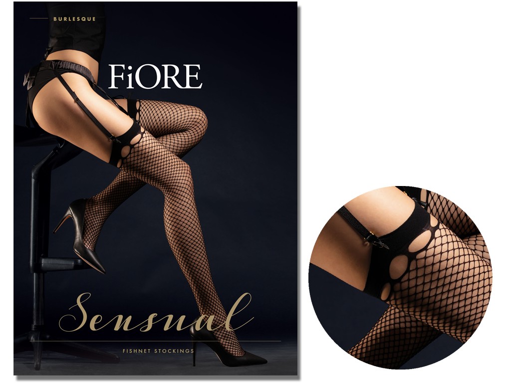 Fiore Burlesque cabaret stockings 30 den - 3