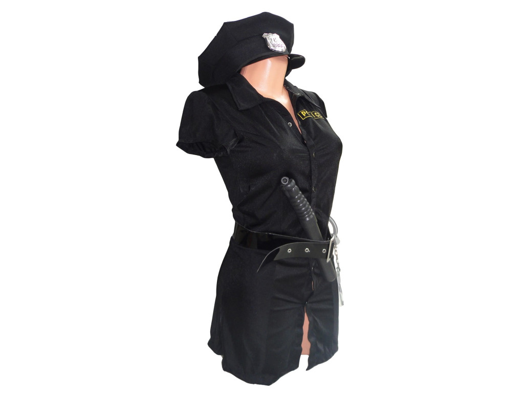  KOSTIUM PRZEBRANIE HOT POLICJANTA SUKIENKA CZARNA