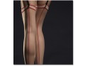 Fleshy stockings to the waist with 20 bottom stitching - 2