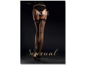 Black women's stockings for cabaret belt with stitching - 1
