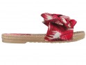 Червоні жіночі шльопанці плоскі літні туфлі - 1