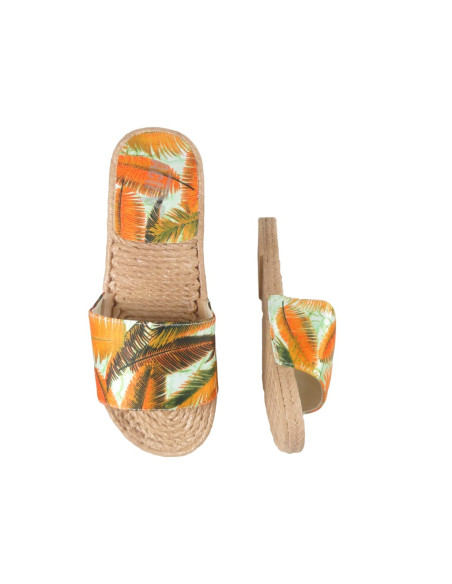 Orange Damenschuhe Hausschuhe flache Schuhe - 2