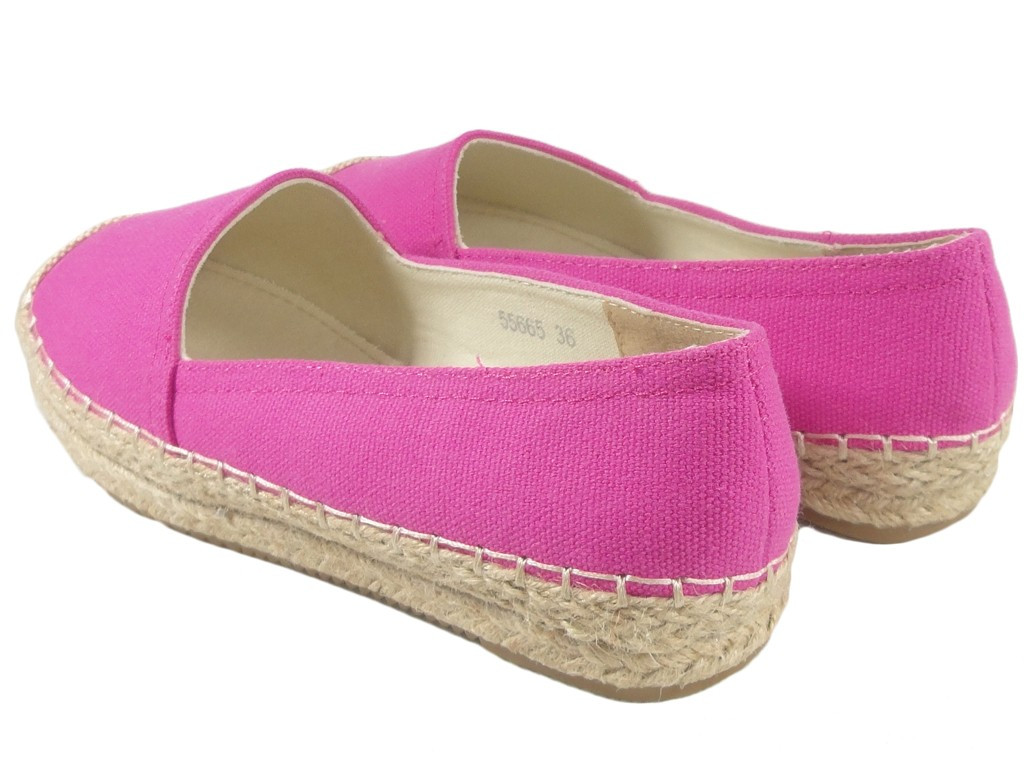 Ružové espadrilky ploché topánky dámske - 4