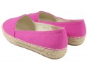 Rózsaszín espadrilles lapos cipő női cipő - 4