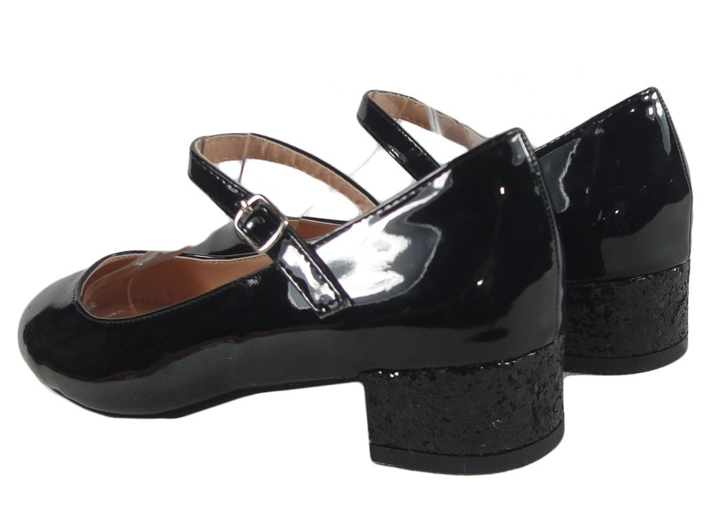 Bottes à taille basse en cuir noir à col écologique - 4