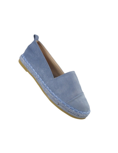 Zilas zamšādas espadrilles vieglie apavi - 3