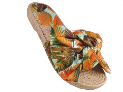 Orange ladies' flip-flops flat summer boots - 4