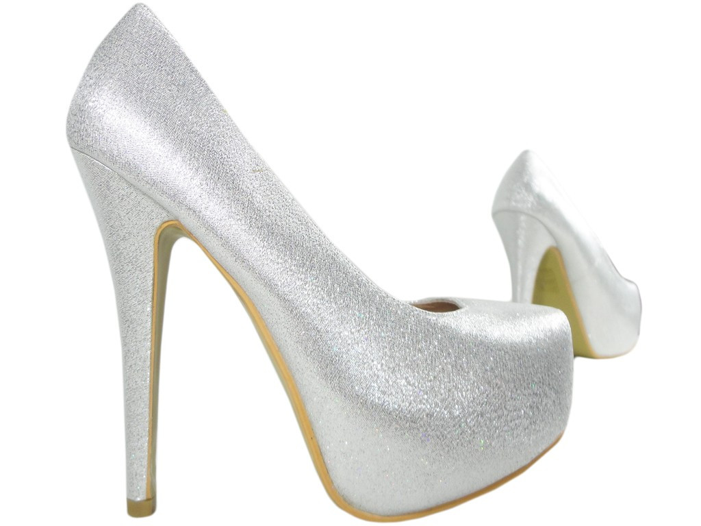 Outlet stříbrné svatební bodce na platformě - 3
