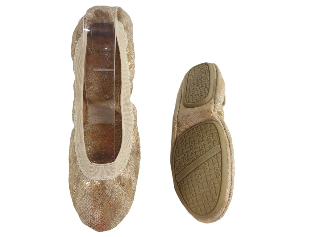 Flexible Ballettschuhe mit Gummiband - 2