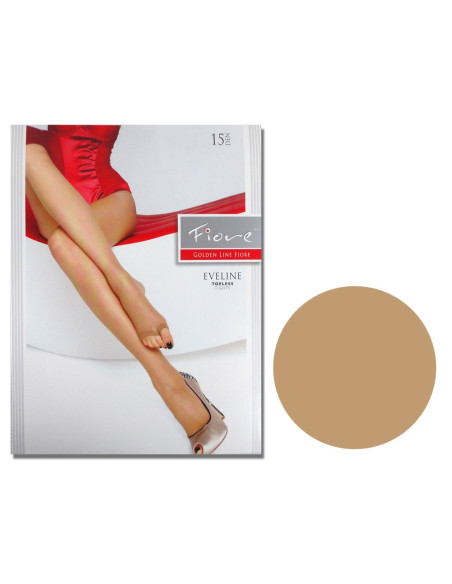 Rajstopy bez palców 15 den majtki typu string - 4