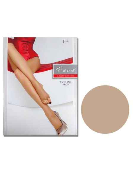 Fingerlose Strumpfhose 15 Den String Höschen - 6