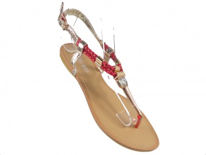 Sandále ploché dámske topánky žabky - 3