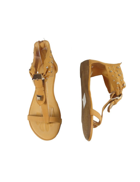 Damensandalen mit flachen Flip-Flops - 2
