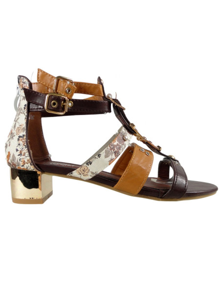 Sandales marron pour femmes Chaussures romanes - 1