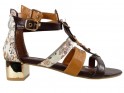 Sandales marron pour femmes Chaussures romanes - 1