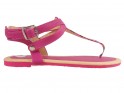 Rozā dāmu flip flops sandales vasaras apavi - 1