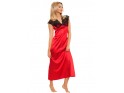 Red satin nightgown ladies' underwear - 1