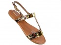 Sieviešu moro plakanās sandales vasaras apavi - 3