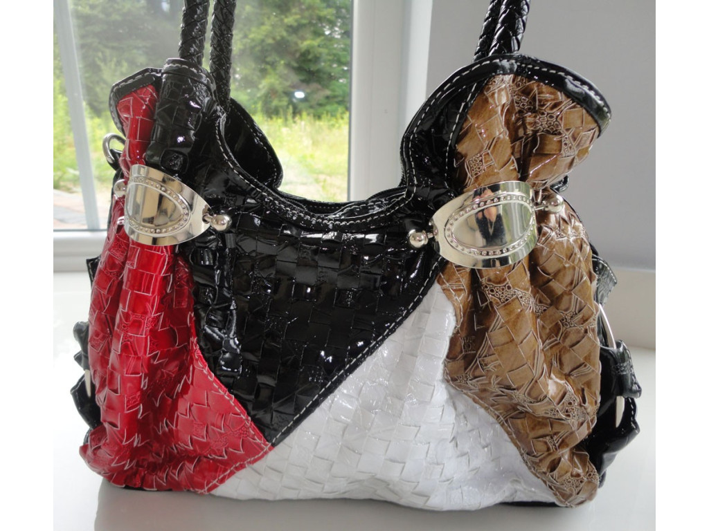 EKO KOŽENÁ CROSSBODY BAG ČERVENÁ