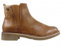 Ladies' flat brown boots - 1