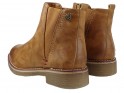 Ladies' flat brown boots - 4