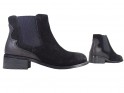 Čierne kožené topánky pre ženy Jodhpur - 4
