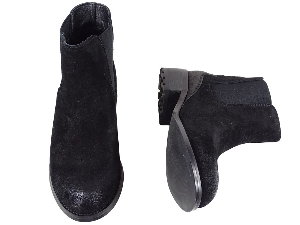 Bottes de femmes en cuir noir poignards - 3