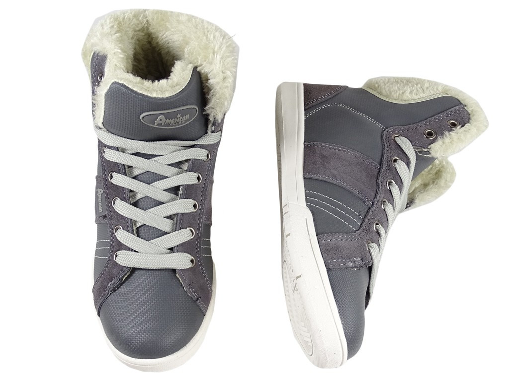 Sportowe damskie buty z kożuszkiem - 2