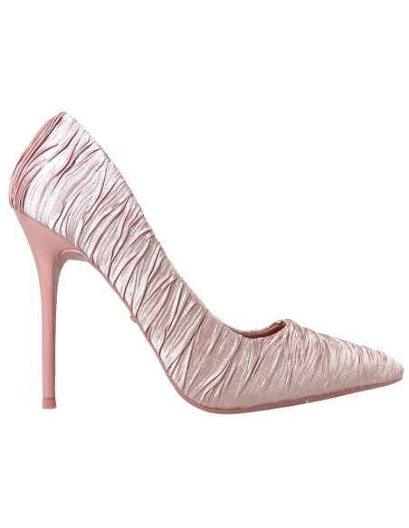 Rozā stiletto papēži sieviešu kāzu kurpes - 1