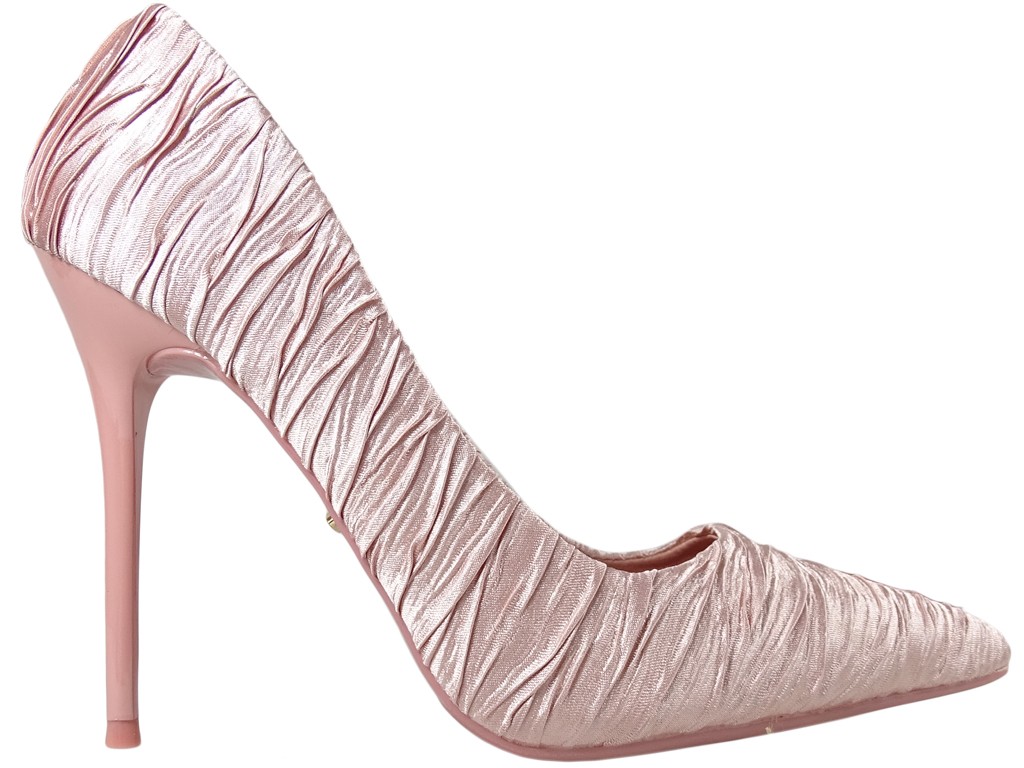 Różowe szpilki buty damskie buty ślubne - 1
