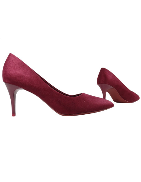 Niedrige Kirschschuhe aus Wildleder - 4