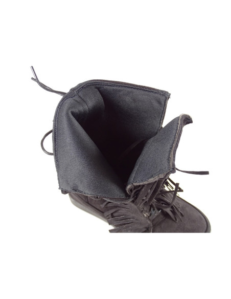Damenstiefel auf der Keilsohle mit Fransen - 6