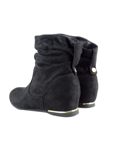 Czarne płaskie buty damskie wygodne - 5