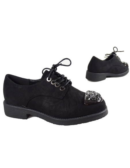 Schwarze Wildlederstiefel für Damenschuhe - 4