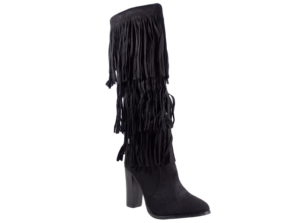 Bâtons de bottes pour femmes avec glands - 3