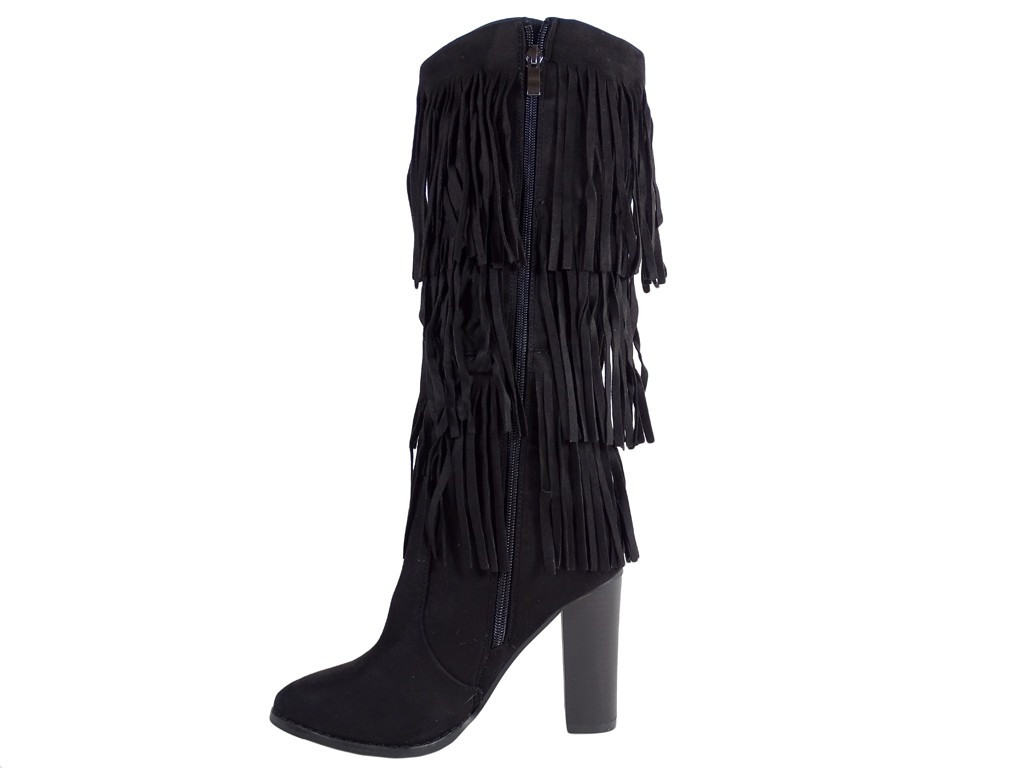 Bâtons de bottes pour femmes avec glands - 4