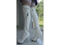 MUSKETEERS BOOTS WHITE ECO LEATHER - 1