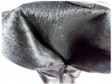 Dámské černé kozačky nad kolena vyrobené z ekologické kůže - 5