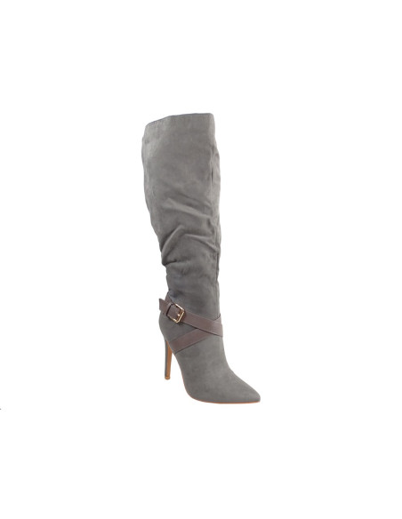 De grandes bottes de femmes sur des épingles grises - 3